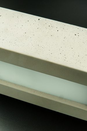 Kinkiet ścienny betonowy – prostokąt